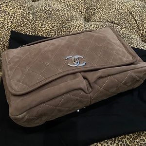 Chanel Suede Flap Bag